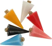 FRCOLOR Diy Nail Art Crayon Tips 6 Pack Nail Pen Wax Head Picker Head Easy Application for Special Occasions