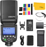 Godox V860III-N TTL Flash for Nikon, 2.4G Wireless X System HSS 1/8000S, Camera