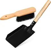 BESPORTBLE Fireplace Accessory Set Broom and Dustpan Miniature Brush for Stove Coals Scoop