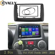 2 Din Radio Fascia For FIAT Panda 2003- 2012 Double din frame Stereo Panel Dash Mount Installation Trim Kit Frame Plate Bezel 178x100mm