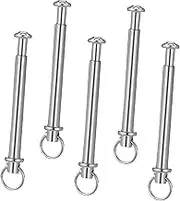 Alipis 5Sets Folding Fan Repair Kit Shaft Rivets Nuts for Hand Fan Accessories Easy Installation Corrosion Resistant for Repairs and Crafting
