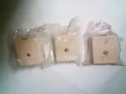 Lot Of 3 New Vintage Western Electric Phone Jack 42A Surface Mount Baseboard