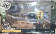 True Heroes Multi Vehicle Military Playset Sentinel 1 Helicopter Tank Jet