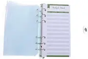UTHCLO Portable Cash Budget Book PVC Loose- Notebook Study Room Personal Home School