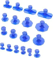 Ciieeo 18pcs Repair Gasket Cars Pulling Tool Dent Remover Dent Remover Tool for Auto Body Kit Dent Puller Dent Removal Kit Blue Plastic