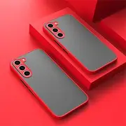 Armor Matte Case for Samsung Galaxy A54 A34 A14 A04 A04S A53 A33 A73 A23 A52 A32 A72 A51 Bumper Hard Cover Silicone Soft Shell,red,for Galaxy A04S