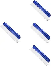 ETHZZLE 4pcs Car Drying Squeegee Windshield Cleaner Tool - Finish Safe for Windows Shower Glass Comfortable Handle