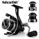 ASHCONFISH KF 系列紡車輪卷線器 7+1滾珠軸承釣魚線輪 淺線杯遠投輪