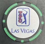 TPC Las Vegas Golf Ball Marker Poker Chip Green Black
