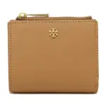 【TORY BURCH】素面防刮皮革短夾