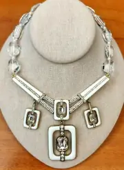 Heidi Daus "Thoroughly Modern Heidi" Enamel and Crystal Bead Necklace NIB