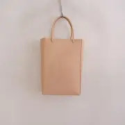 / Tsuchiya Bag Manufacturing Plain Neutral Pouch Tote Used 82D52