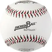 Rawlings | Incredi-Ball White Softstitch Baseballs | 9" | Cloth & Synthetic Leather Cover Options | 12 Count