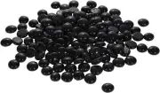 Houseables Glass Stone, Marbles, Pebbles for Vases, 5 LB, 400-500 Stones, Black