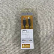 Belkin USB 2.0 Extension Cable 6 Ft A Plug to A Receptacle for Printer (km)