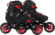 Endless EL1033 Inline Adjustable Skates | Aluminium Chassis and 100 mm PU Three Wheels | with ABEC 9 Bearings | Indoor and