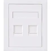 Astrotek ATP-SC-5E-2 CAT5e RJ45 Wall Face Plate 86x86mm 2 Port Socket Kit