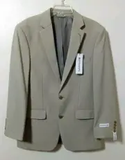 NWT Saddlebred Suit Coat Jacket 40R Light Brown Tan