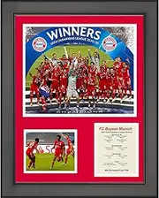Framed FC Bayern Munich 2020 UEFA Champions League Winner 12"x15" Futbol Soccer Photo Collage