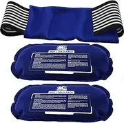 Ice Pack (2-Piece Set) ? Reusable Hot and Cold Therapy Gel Wrap Support Injury Recovery Alleviate Joint and Muscle Pain ? Rotator Cuff Knees Back & More
