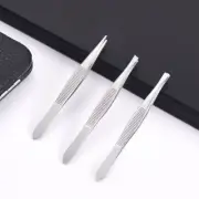 3.5'' (3 Pcs) Tweezers Set - Stainless Steel Slant Tip, Flat, Point Tweezer