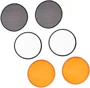 BATHVEVE Round Folding Fan Collection 6pcs Hand Fans for Dance Performance Photography and Summer Outings