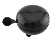 ALTALINE 80MM LONG BOLT-ON STEEL DING DONG BICYCLE BLACK CLASSIC BELL.