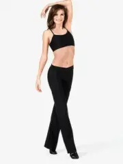 NWT Theatricals Adult V cut Black Jazz Pants sizes md- lg SPECIFY SIZE