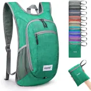 G4Free 10L/15L Hiking Backpack Lightweight Packable Daypack 10L, Green