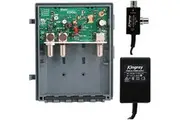Kingray Wideband Dual Input VHF/UHF Masthead Antenna Amplifier Booster MHW35F + Power Supply PSK08