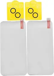 DOITOOL 13 Cellphone Film 2 Sets Tempered Glass Protective Film with Lens Cover for Scratch Resistant