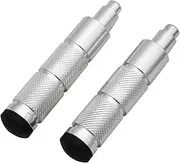 Universal CNC Aluminum M8 Motorcycle Bike ATV Scooter Dirt Bike Footrests Foot Pegs Pedals For Honda Yamaha KTM Kawasaki Suzuki(Silver)