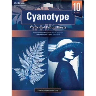Jacquard Cyanotype Pretreated Fabric Sheets