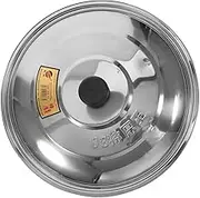 LABRIMP Multi-functional Pot Cover Pan Knob Lid 40cm Stainless Steel Pot Lid for Home Hotel Use Practical Pan Cover