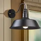 Vintage Industrial Barn Style Light Wall Sconce Wall-mounted Metal Gooseneck 14"