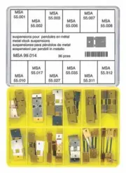 Horotec MSA99.014 Assortment of Pendulum Suspensions (36 Pieces Total)
