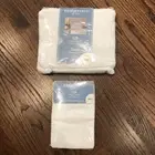 New MainStays Twin White Fitted Sheet & Standard Pillow Case 128 Thread Count