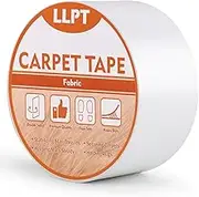 LLPT Double Sided Carpet Tape for Area Rugs 2" x 5.5 Yards Residue Free Heavy Duty Removable Easy Use Strong Adhesive Rug Gripper Tape for Laminate Hardwood Floors Carpet Tile (DCT505P1)