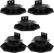 5Pcs Deck Support Pedestals Height Adjustable, Pedestal Paver Supports, Sturdy Deck Support Pedestals Low Profile Mini Deck Support for Wood Wpc Aluminum (5Pcs 30-60mm)