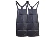 2x Pierre Cardin Professional Leather Apron Butcher Woodwork Barber Chef - Black