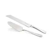 2pc Stanley Rogers Albany Stainless Steel Cake Knife/Server Set Utensil Silver