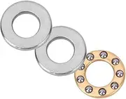 High Precision Thrust Bearing Flat Steel Bearing Set with Miniature Metal Ball Small Frictional High Mechanical Efficiency for Machinery Manufacturing Equipment (F5-10M 5 * 10 * 4mm)