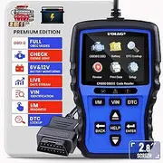 CR800 OBD2 Scanner Diagnostic Tool, Scan Tool for All Vehicles, OBDlI Scan Check Engine Light Code Reader Battery Monitoring, EVAP Live Data Tester for All Cars After 1996