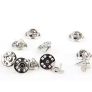 100 Sets Blank Tie Backs Clutch Badge Pin Backs Lapel Holder