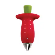 Chef'n Strawberry Fruit Stem Gem Huller/Pitter Corer Remover Kitchen Utensil Red