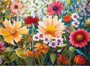 300-Piece Jigsaw Puzzle for Adults – Flower Design, Challenging Recycled Paper,