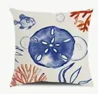 Sea Dollar Beach Nautical Coastal Spring Summer Throw Pillow Cover Home Decor