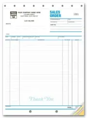 250 Classic Collection Large Sales Order, Nebs/Deluxe No. 53, 2 Part Carbonless