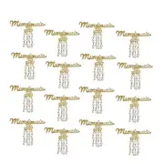 Mettalic Mundewale Printed Golden Plated Brooch Pin For Unisex Pack Of 16