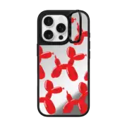 iPhone 16 Pro Mirror Ring Stand Case MagSafe Compatible Balloon Animals